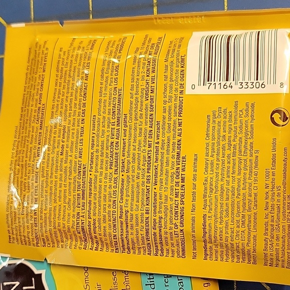 Hask Argan Oil Morocco Nourishing Deep Conditioner 50g Lot 2 New Packs - Picture 2 of 2